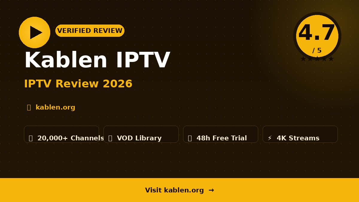 Kablen IPTV Review 2026