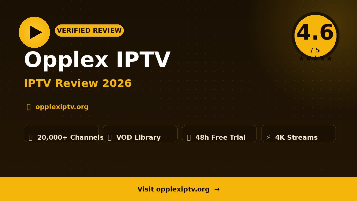 Opplex IPTV Review 2026
