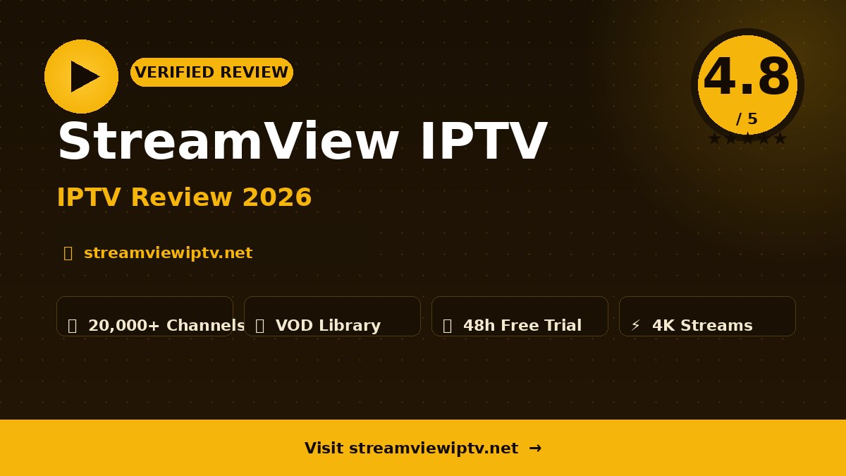 StreamView IPTV Review 2026