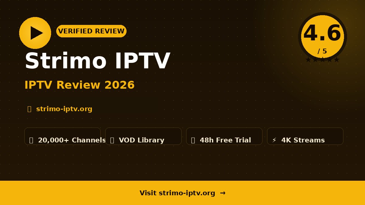 Strimo IPTV Review 2026