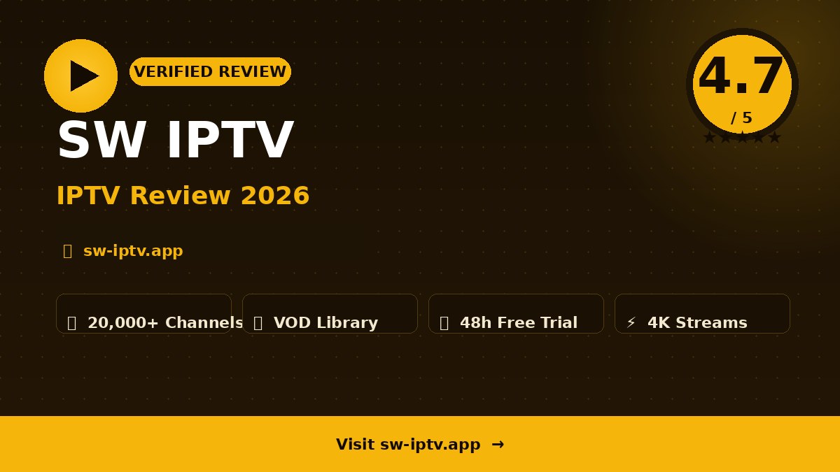 SW IPTV Review 2026