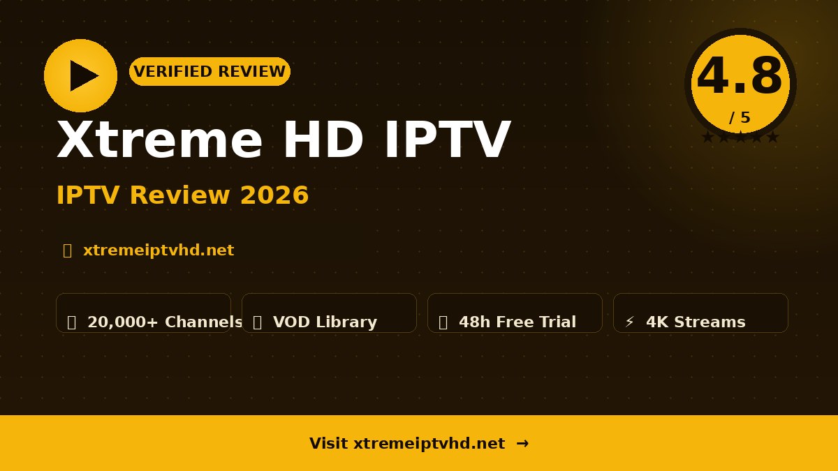 Xtreme HD IPTV Review 2026